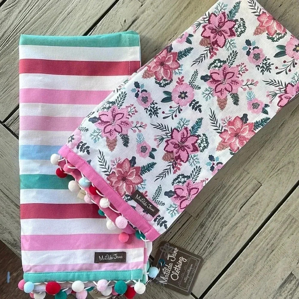 Matilda Jane Hand Towels Cloths NWT Set or 2